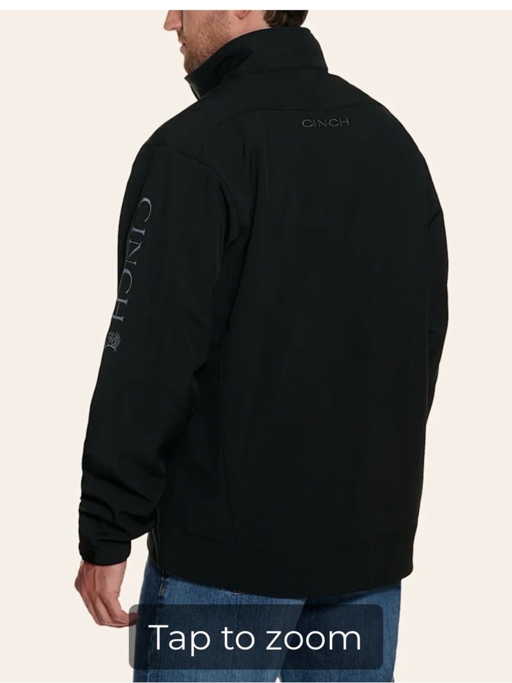 Cinch Black Softshell Performance Jacket - Picture 7 of 12
